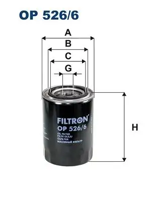 FILTRON OP526/6 Yağ Filtresi 068115561F resmi