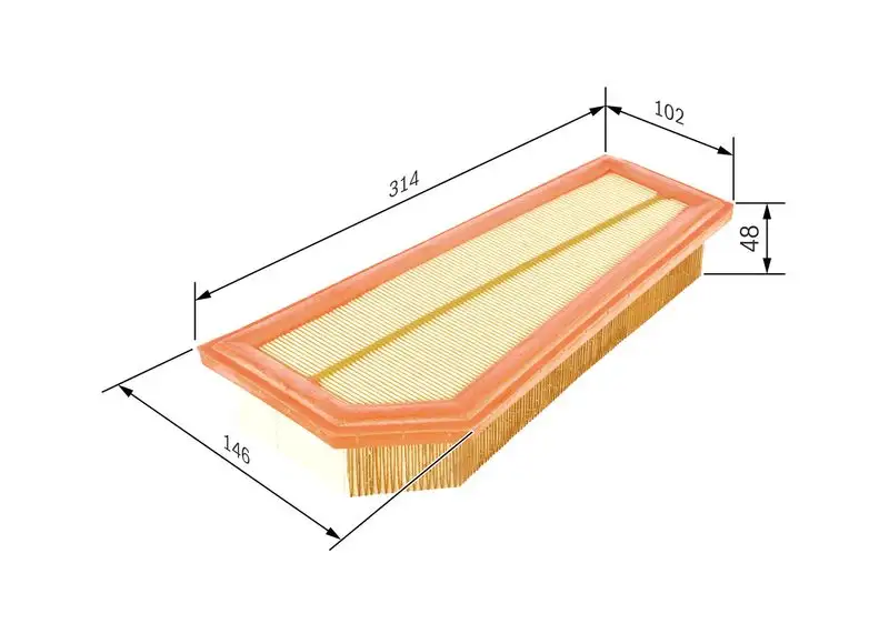 BOSCH F026400134 Hava Filtresi A2710940304 resmi