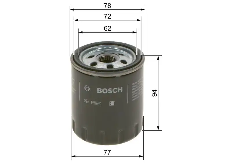 BOSCH F026407268 Yağ Filtresi K9809532380 resmi