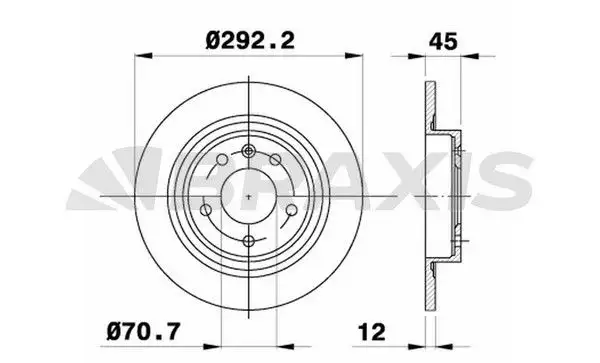 BRAXIS AE0233 Arka Fren Diski 402060M802 resmi