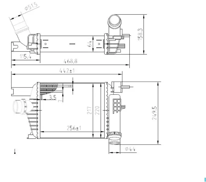 MGA 80443 Turbo Radyatörü 144961381R resmi