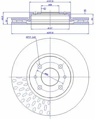 MGA 50582 Ön Fren Diski 46401356 resmi