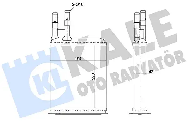 KALE 346515 Kalorifer Radyatörü resmi