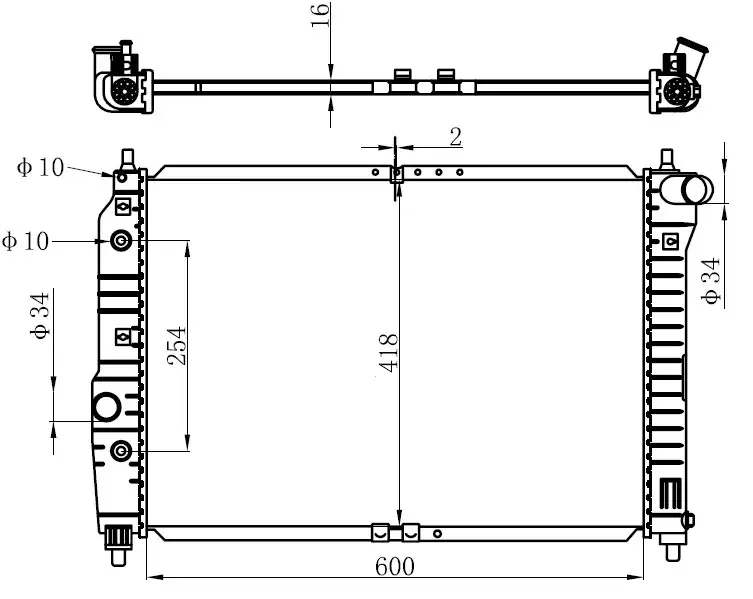 ORIS BCH017016 Radyatör resmi