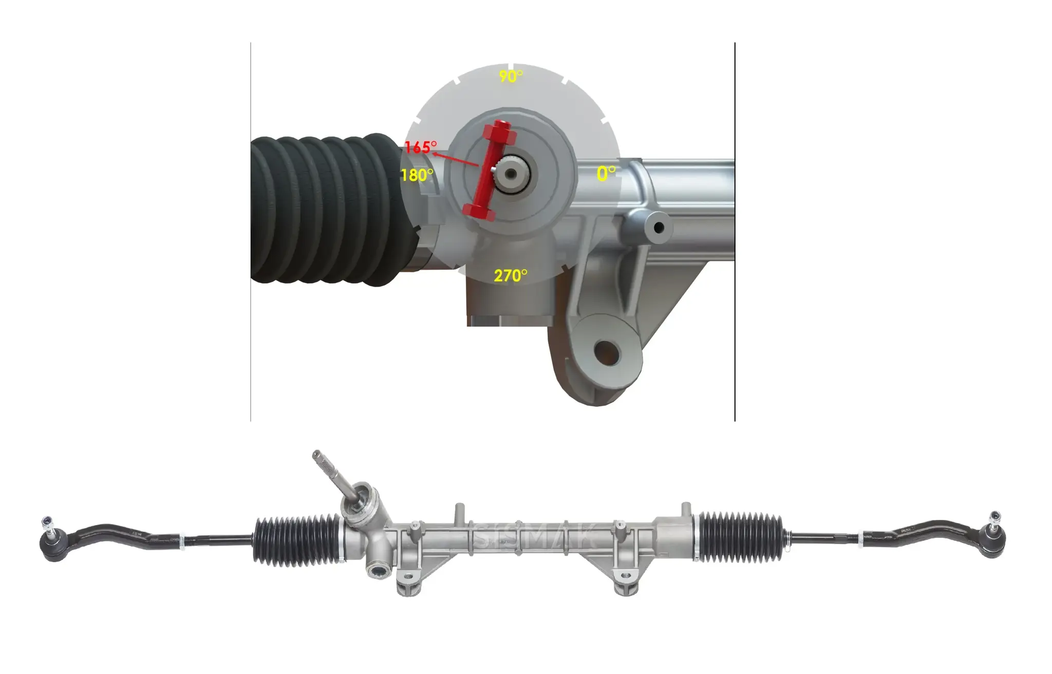 SİSMAK 220816 Direksiyon Kutusu 490019924R resmi