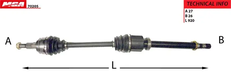 MGA 70205 Ön Aks (Sağ) 8200687740 resmi