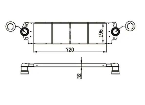 MGA 80410 Turbo Radyatörü 7H0145804B resmi
