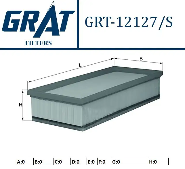 GRAT 12127S Hava Filtresi 1444EH resmi