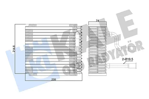 KALE 350005 Klima Radyatörü resmi