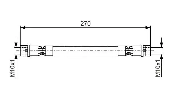 MGA 51911 Arka Fren Hortumu 4A0611707 resmi