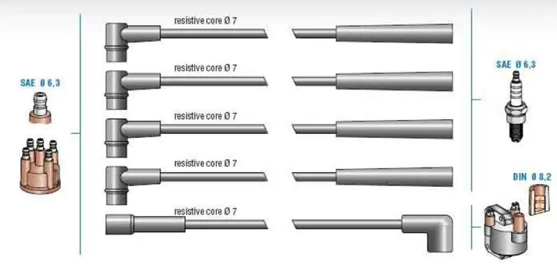 DODUCO 7845 Buji Kablosu 7700742835 resmi