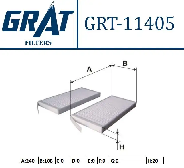 GRAT 11405 Polen Filtresi 7701209837 resmi