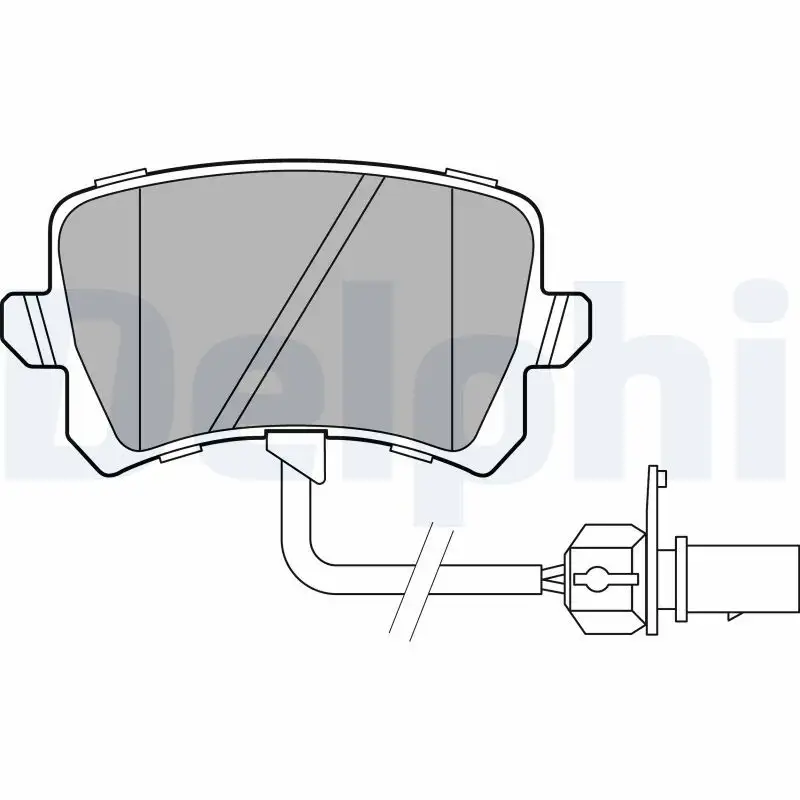 DELPHI LP3141 Arka Fren Balatası 8U0698451E resmi