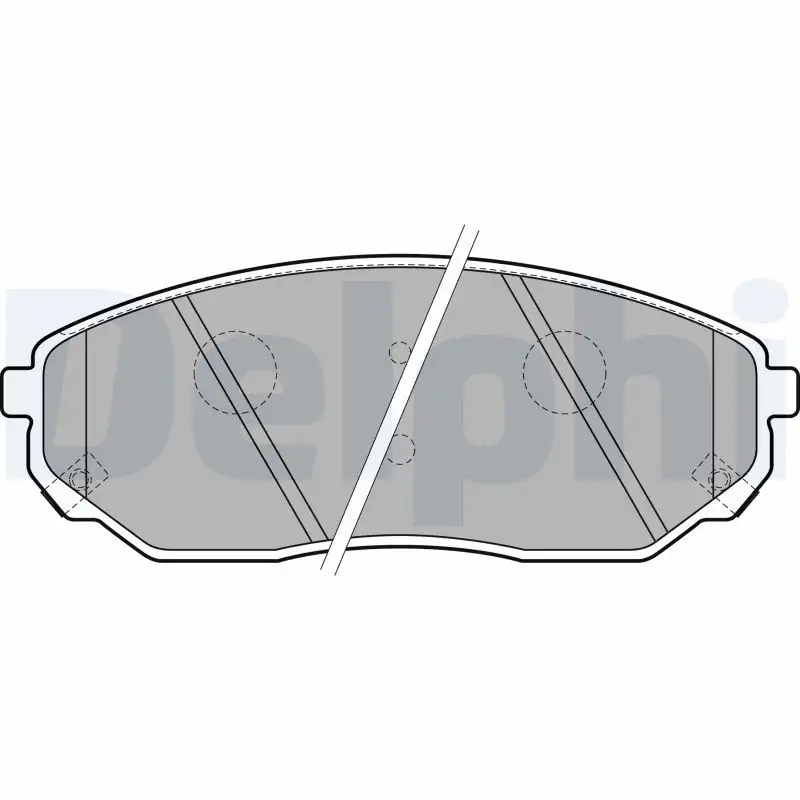 DELPHI LP1849 Ön Fren Balatası 581013EE00 resmi