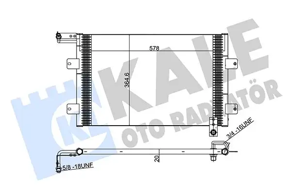 KALE 342945 Klima Radyatörü 1H1820413 resmi