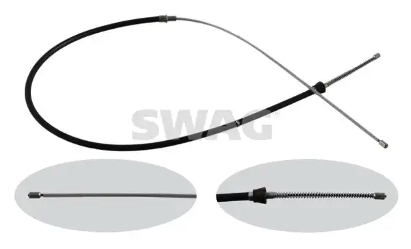 SWAG 30936348 El Fren Halatı (Arka) 6R0609721B resmi