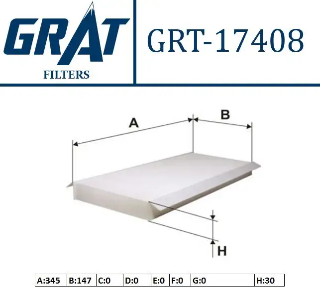 GRAT 17408 Polen Filtresi 96FW19G244AA resmi