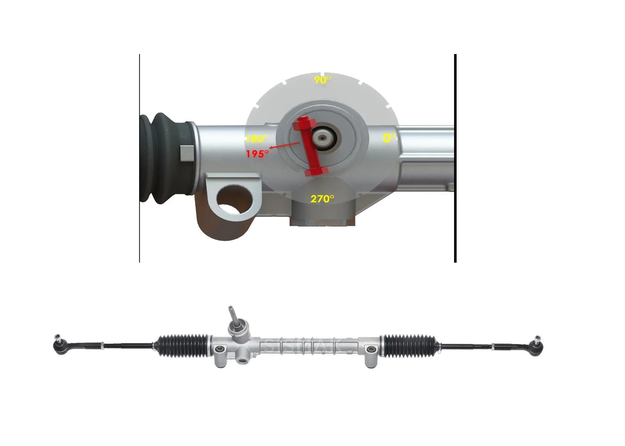 SİSMAK 264417T Direksiyon Kutusu 900756900755 resmi
