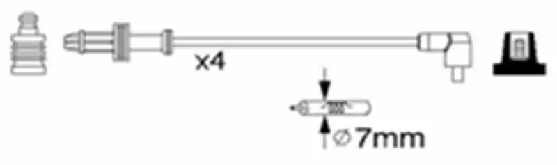DODUCO 7860 Buji Kablosu resmi