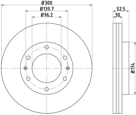 MGA 50356 Ön Fren Diski 517124H500 resmi