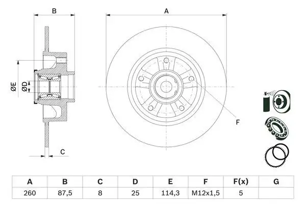 MAGNETI MARELLI 360704035800 Arka Fren Diski resmi