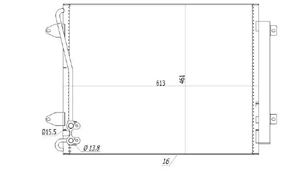 MGA 82297 Klima Radyatörü 3C0820411F resmi