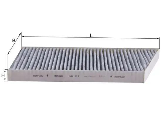 MAHLE LAK129 Polen Filtresi (Karbonlu) A2038300918 resmi
