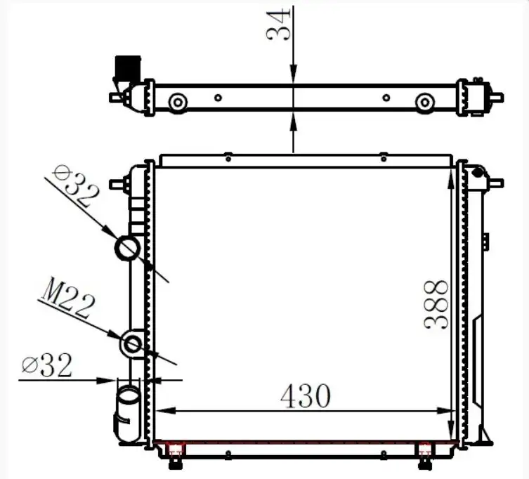 ORIS MRN058034 Radyatör 7700784039 resmi
