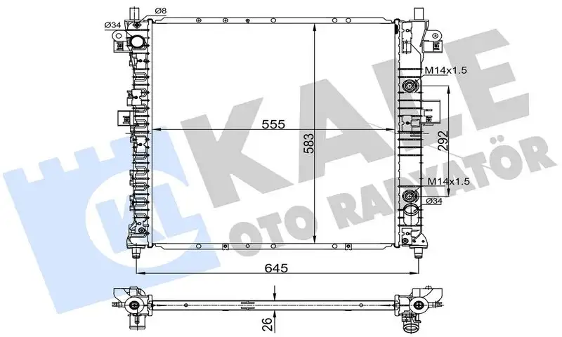 KALE 356325 Radyatör resmi