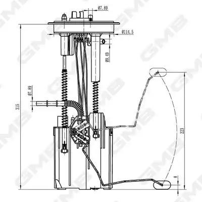 GMB GFPS-219A Yakıt Depo Şamandırası 5N0919087H resmi
