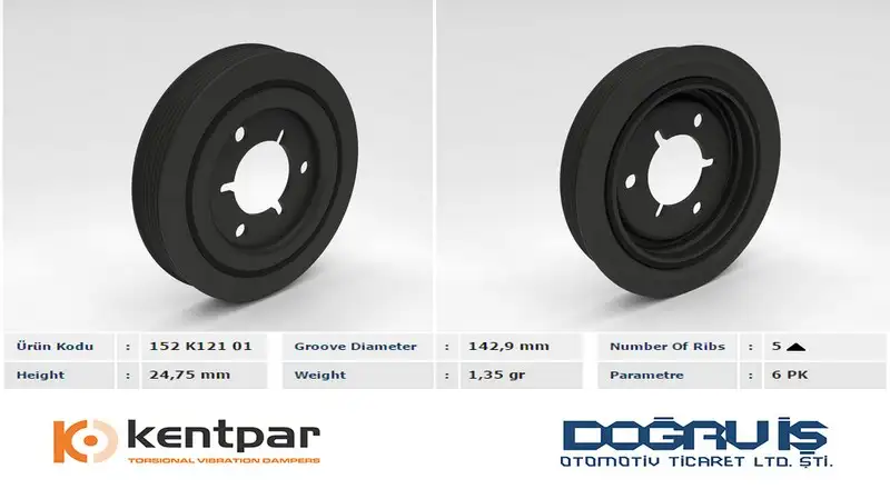 KENTPAR K12101 Krank Kasnağı resmi
