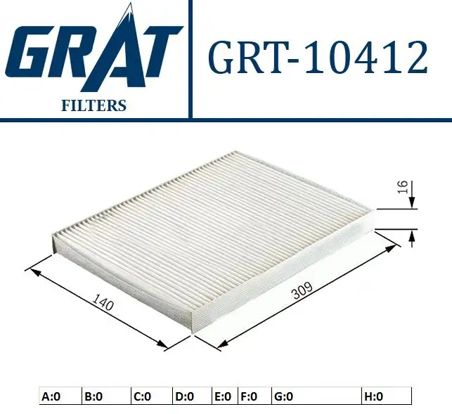 GRAT 10412 Polen Filtresi 46721374 resmi