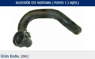 MASTER M2961 Radyatör Üst Hortumu 51779540 resmi