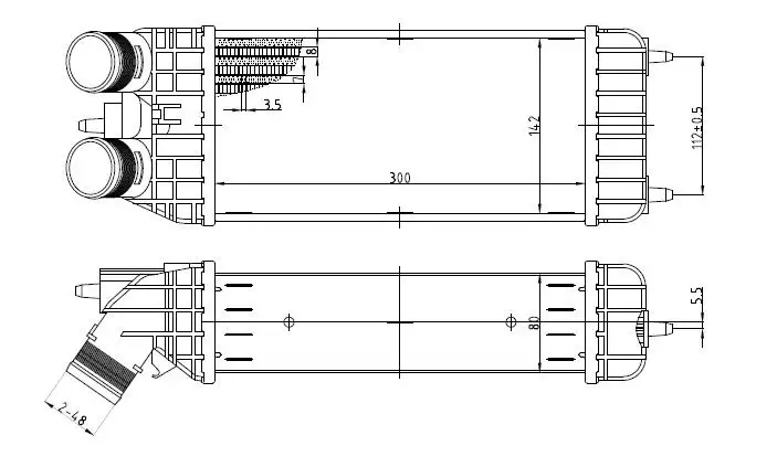 MGA 80536 Turbo Radyatörü 0384N7 resmi