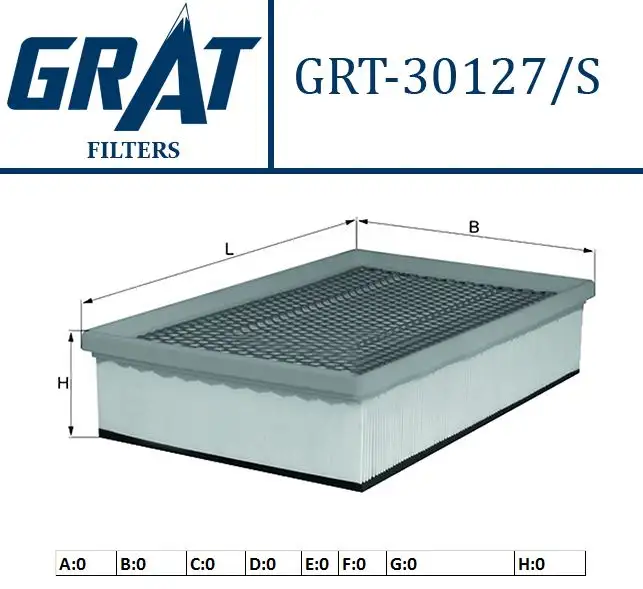 GRAT 30127S Hava Filtresi 13717505007 resmi