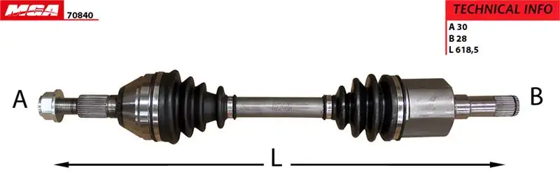 MGA 70840 Ön Aks (Sol) 96624721 resmi