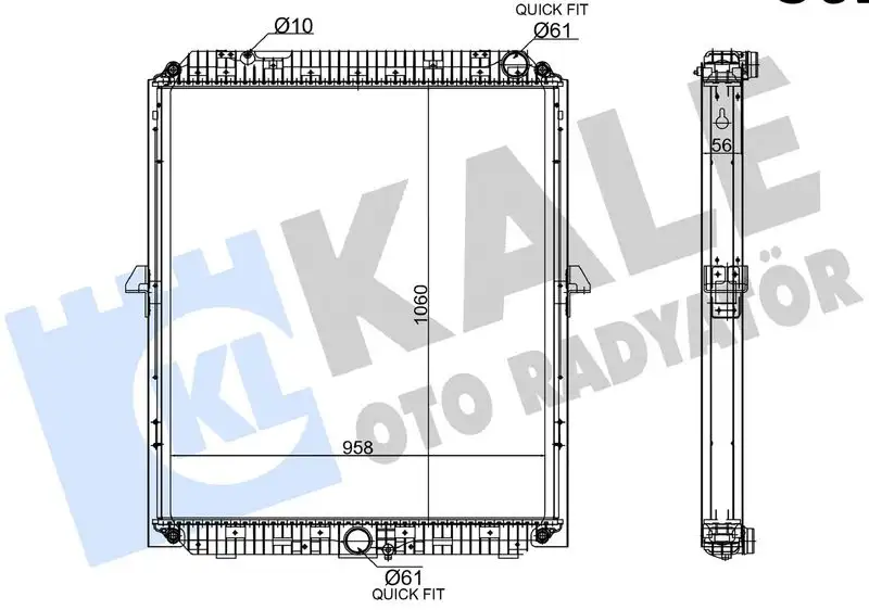 KALE 362875 Radyatör A9605002501 resmi