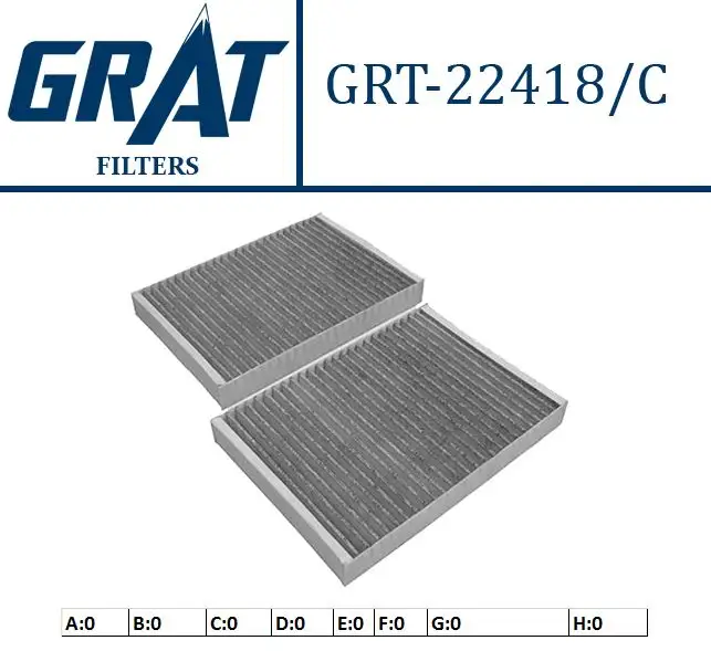 GRAT 22418C Polen Filtresi (Karbonlu) A2218300018 resmi