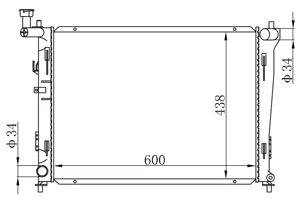 ORIS BHY030016 Radyatör 253102H000 resmi