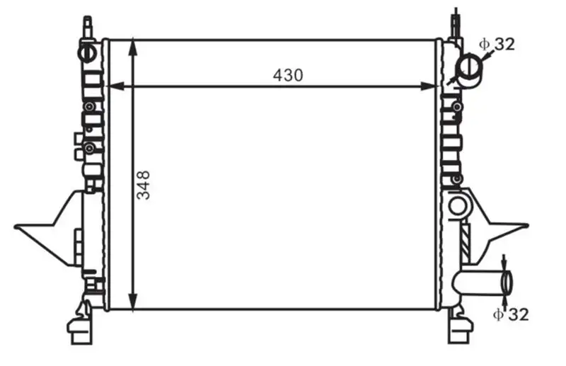 MGA 80136 Radyatör 7701045212 resmi