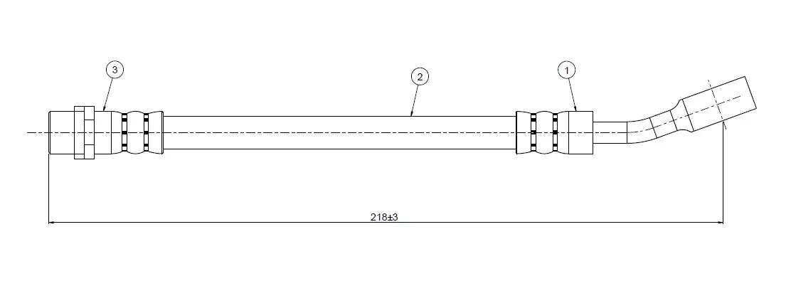 CAVO C800752A Arka Fren Hortumu 90498331 resmi