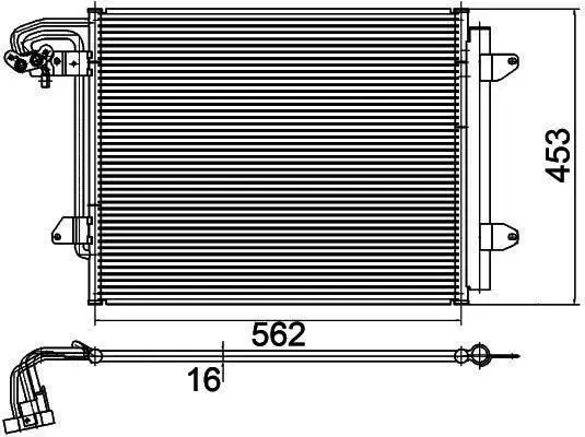 MGA 82148 Klima Radyatörü 1T0820411E resmi