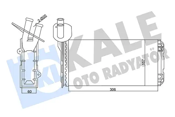 KALE 346450 Kalorifer Radyatörü 701819031B resmi