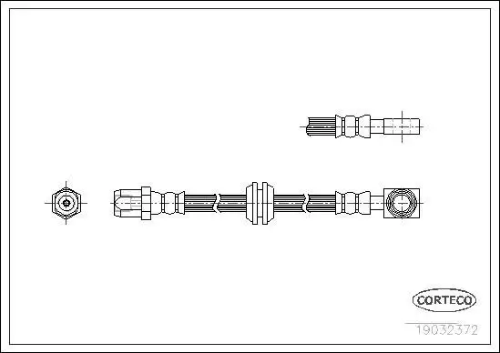 CORTECO 19032372 Ön Fren Hortumu 34321503079 resmi