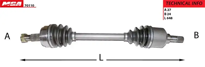 MGA 70110 Ön Aks (Sol) 9619947588 resmi