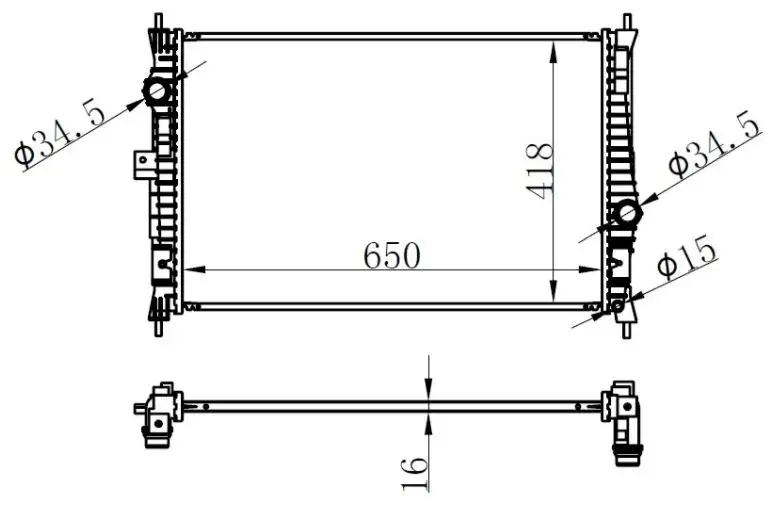 ORIS BPE062016 Radyatör 9675747980 resmi
