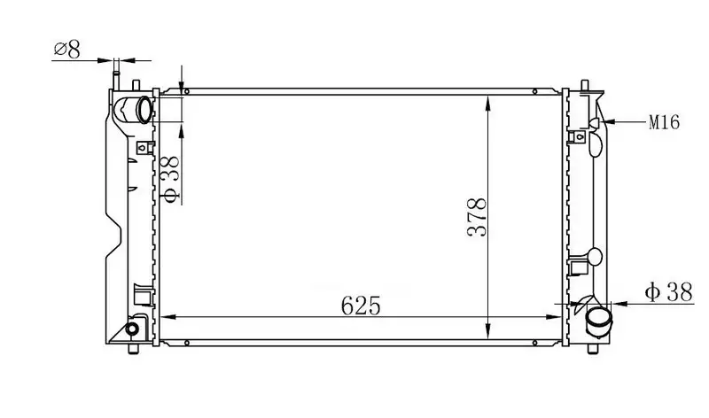 ORIS BTO381016 Radyatör resmi