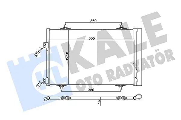 KALE 343090 Klima Radyatörü resmi