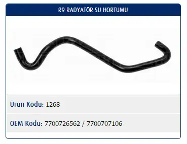 MASTER M1268 Devirdaim Hortumu 7700726562 resmi