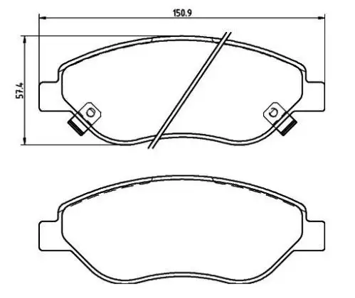 MGA 55662 Ön Fren Balatası 77367923 resmi